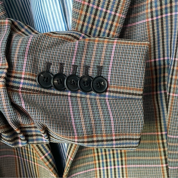 Veronica Beard Beacon Tuva Wool Blend Dickey Jacket Tartan Plaid Multi 10 - Picture 6 of 10